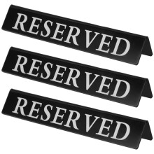 12Stk Schwarze Reserviert Schilder Für Restaurant Und Bankett