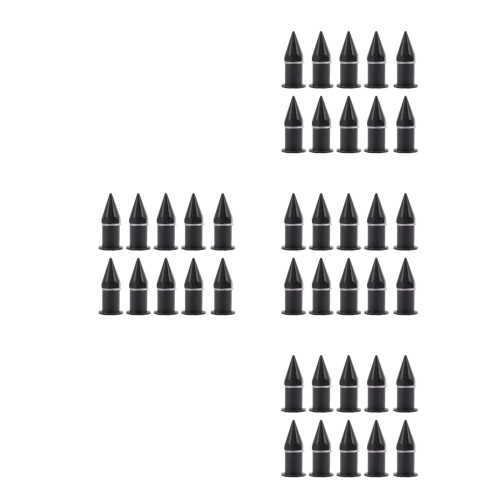 40Stk Rollerschrauben Windschutzscheibe Schwarz Spike Design 2