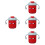 4Stk Baby- -Wasserbecher Mit in Rot 6