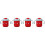 4Stk Baby- -Wasserbecher Mit in Rot 4