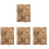 4Sets Atmungsaktive Strohmatte Für , Hamster Ruheplatz 3