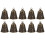 30Stk Vintage Haustier Glocken, Lackierte Messing Accessoires 10