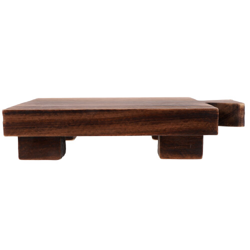 3Stk Holz Ablage Rack Kompakt Robust Hellbraun Für Zuhause 2