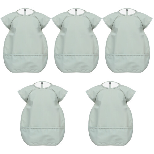 5St Babylapjes PU Ademend Waterdicht Baby's 2