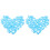 2St Lichtblauwe Mini Speentjes Acryl Babyshower Bedankjes 4