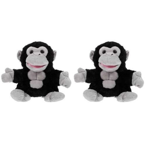 2St Zachte Gorilla Handpop Voor Kinderen 1-3 Jaar Interactief 2
