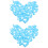 2St Lichtblauwe Mini Speentjes Acryl Babyshower Bedankjes 7