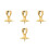 4St Gele Bail Clasp Voor DIY Ketting Sieraden Accessoires 3