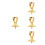 4St Gele Bail Clasp Voor DIY Ketting Sieraden Accessoires 8