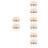 4Sets Baby Haar Navelstreng Bewaardoos Khaki Herinnering 9