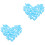2St Lichtblauwe Mini Speentjes Acryl Babyshower Bedankjes 5