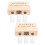 4Sets Baby Haar Navelstreng Bewaardoos Khaki Herinnering 2