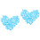 2St Lichtblauwe Mini Speentjes Acryl Babyshower Bedankjes 6