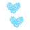 2St Lichtblauwe Mini Speentjes Acryl Babyshower Bedankjes 9