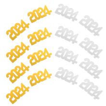 2Stk Vielseitiges 2024 Konfetti Papier Tischdeko Für Festliche Partys