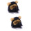 2St Zwarte Polyester Leeuwenman Pruik Kat En Kleine Hond 7