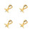4St Gele Bail Clasp Voor DIY Ketting Sieraden Accessoires 5