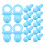 2St Lichtblauwe Mini Speentjes Acryl Babyshower Bedankjes 3