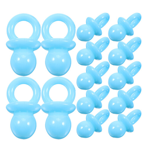 2St Lichtblauwe Mini Speentjes Acryl Babyshower Bedankjes 2
