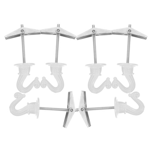 12St Compacte Witte Zinklegering Haken Voor Plafond En Wand 1