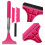 2Stk Karosseriefenster Squeegee Mit Teleskopgriff Pink 10