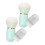 2St Blauwe Mini Gezichtspoederkwast Retractable Make-Up ABS 1