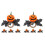 8Stk Halloween Kürbis Design Wiederverwendbar 4