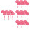 24St Decoratieve Roze Lollipop Props PP Voor Bruiloften 8