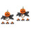 8Stk Halloween Kürbis Design Wiederverwendbar 6