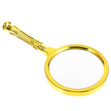 4Stk Handliche Goldene Leselupe Metall Für Senioren Und Präzise