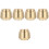 5St Compacte Gouden Koperen Huisdier As Bewaarpot 4