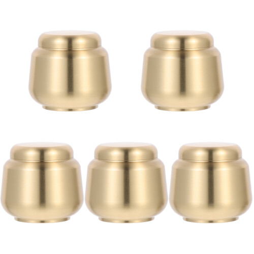 5St Compacte Gouden Koperen Huisdier As Bewaarpot 1