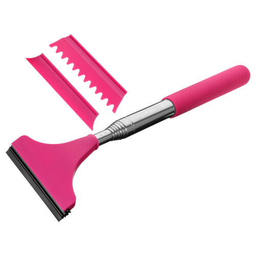 2Stk Karosseriefenster Squeegee Mit Teleskopgriff Pink 1