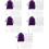5Sets Paarse Earring DIY Accessoires Met Gladde Afwerking 7