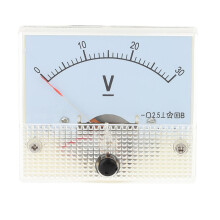 3Pz Analog Panel Meter in ABS Bianco, Shunt, Voltmeter