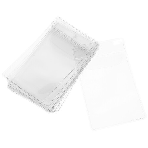 48St Herbruikbare PVC Kaartsleeves Transparant Voor En 1