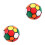 2Pz Palloni Gioco Bambini PVC Elastici E Resistenti Vari 3