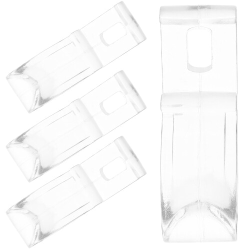 16St Duurzame Drape Loop Clips Transparant Voor Raamdecoratie 1