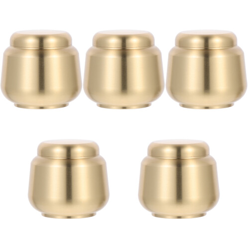 5St Compacte Gouden Koperen Huisdier As Bewaarpot 2