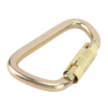 Goldene Blockierende D-Form Karabiner, Heavy Duty, 111mm