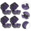 8St Oven Knop Covers Thuisgebruik, Kindveilig, Plastic, Grijs 8