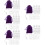 5Sets Paarse Earring DIY Accessoires Met Gladde Afwerking 11