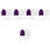 5Sets Paarse Earring DIY Accessoires Met Gladde Afwerking 4