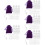 5Sets Paarse Earring DIY Accessoires Met Gladde Afwerking 10