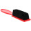 4Pz Spazzola Barba Uomo ABS Nylon Rossa, Ideale Per Salone E Casa 1