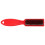 4Pz Spazzola Barba Uomo ABS Nylon Rossa, Ideale Per Salone E Casa 2