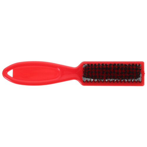 4Pz Spazzola Barba Uomo ABS Nylon Rossa, Ideale Per Salone E Casa 1