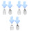 3Conjuntos Talheres Toddler Silicone Azul Com E Colher 6