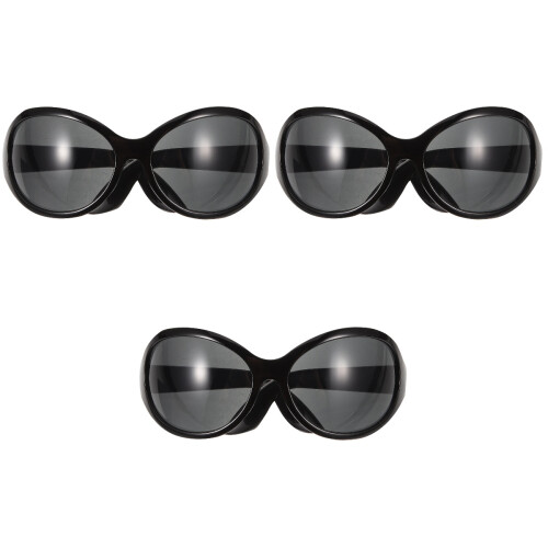 3Pz Occhiali in Nero in Ac Leggeri Moda E 2