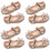 4Pares De Couro Sintético Com 7